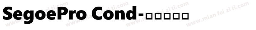 SegoePro Cond字体转换